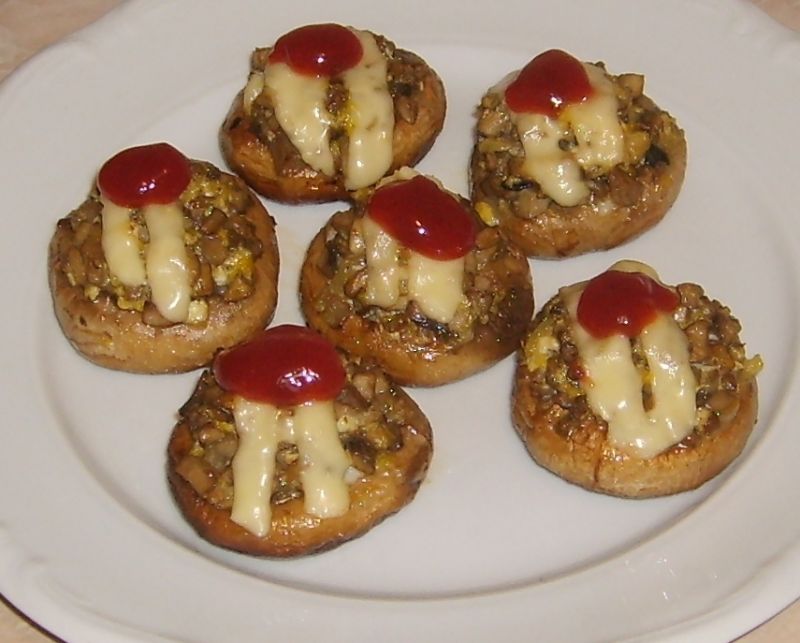 Pieczarki zapiekane Pieczarki zapiekane