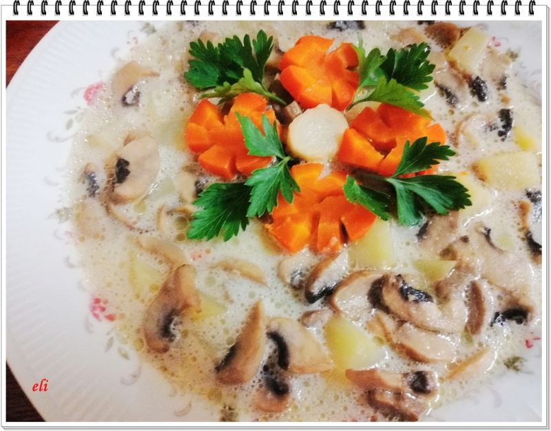 Pieczarkowa Eli gotowana na smalcu z gęsi