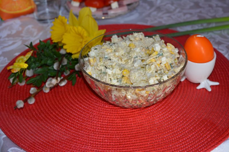 Pieczarkowa sałatka z kaszą kuskus Pieczarkowa sałatka z kaszą kuskus