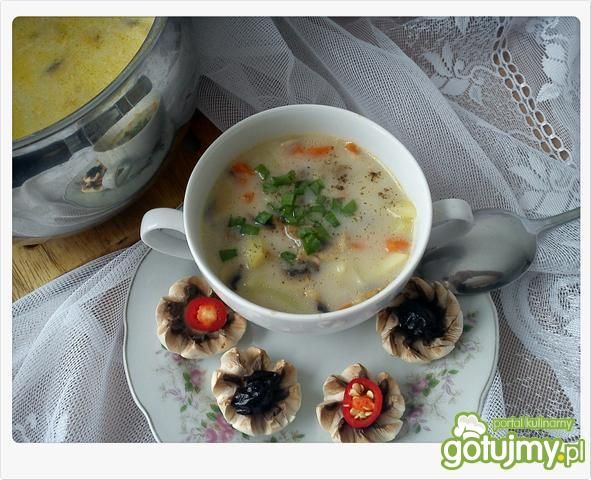 Pieczarkowa z k. jęczm. i ziemniakami