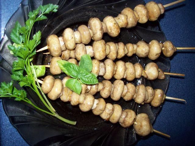 Pieczarkowe szaszłyki