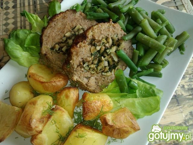 Pieczeń rzymska z pieczarkami Konczi Pieczeń rzymska z pieczarkami Konczi