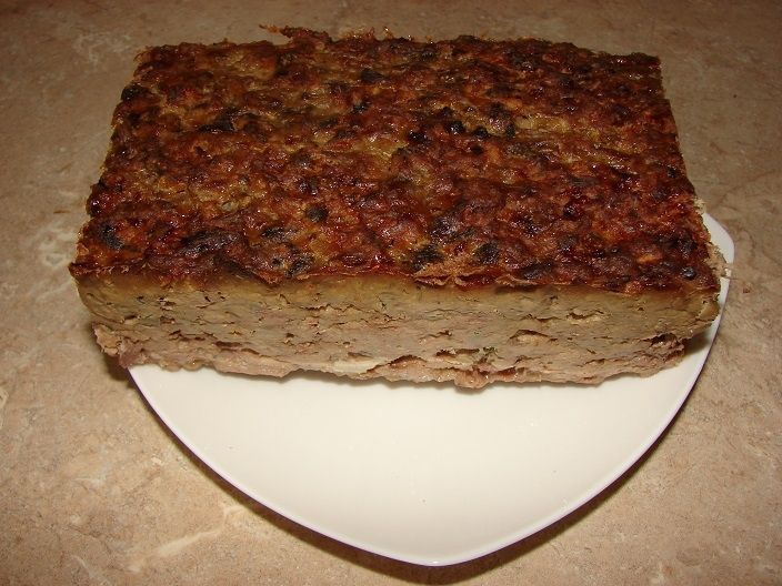 Pieczeń wieprzowa z mięsem gotowanym Pieczeń wieprzowa z mięsem gotowanym