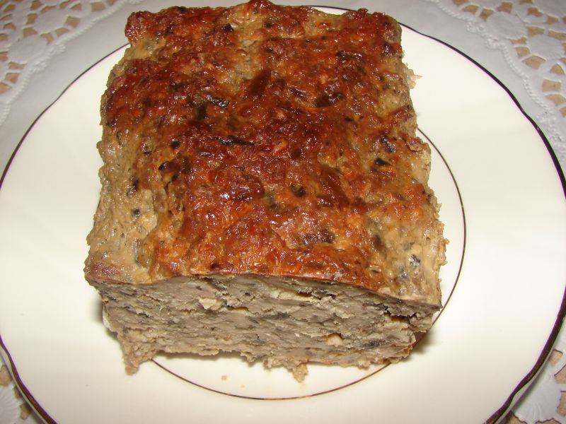 Pieczeń z dodatkiem pieczarek Pieczeń z dodatkiem pieczarek