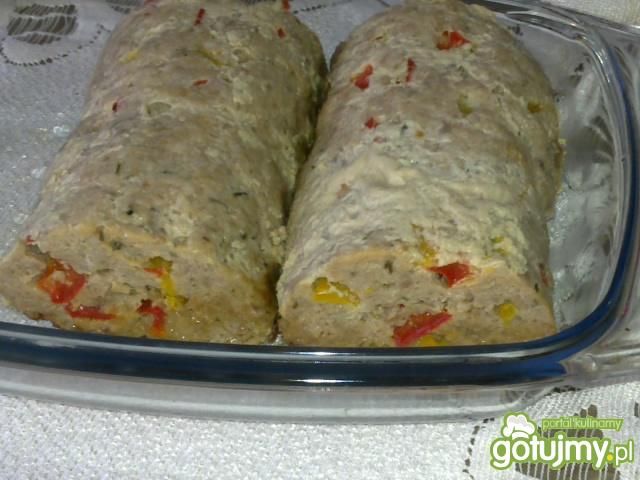 Pieczeń z kolorową papryką 