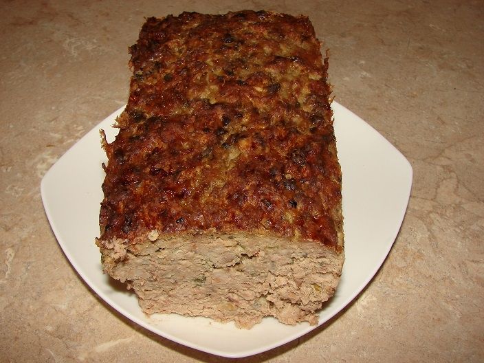 Pieczeń z papryką i pieczarkami