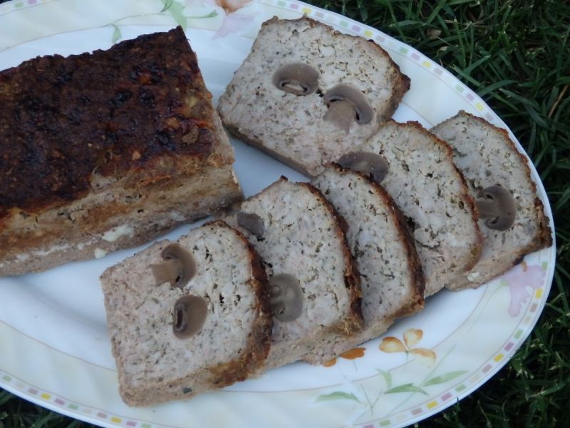 Pieczeń z pieczarkami