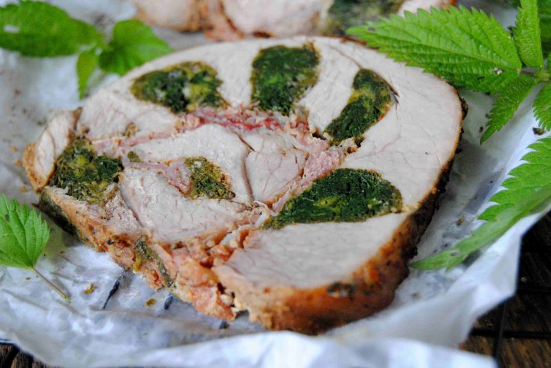 Pieczeń z pokrzywą