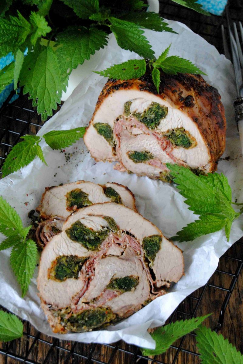 Pieczeń z pokrzywą