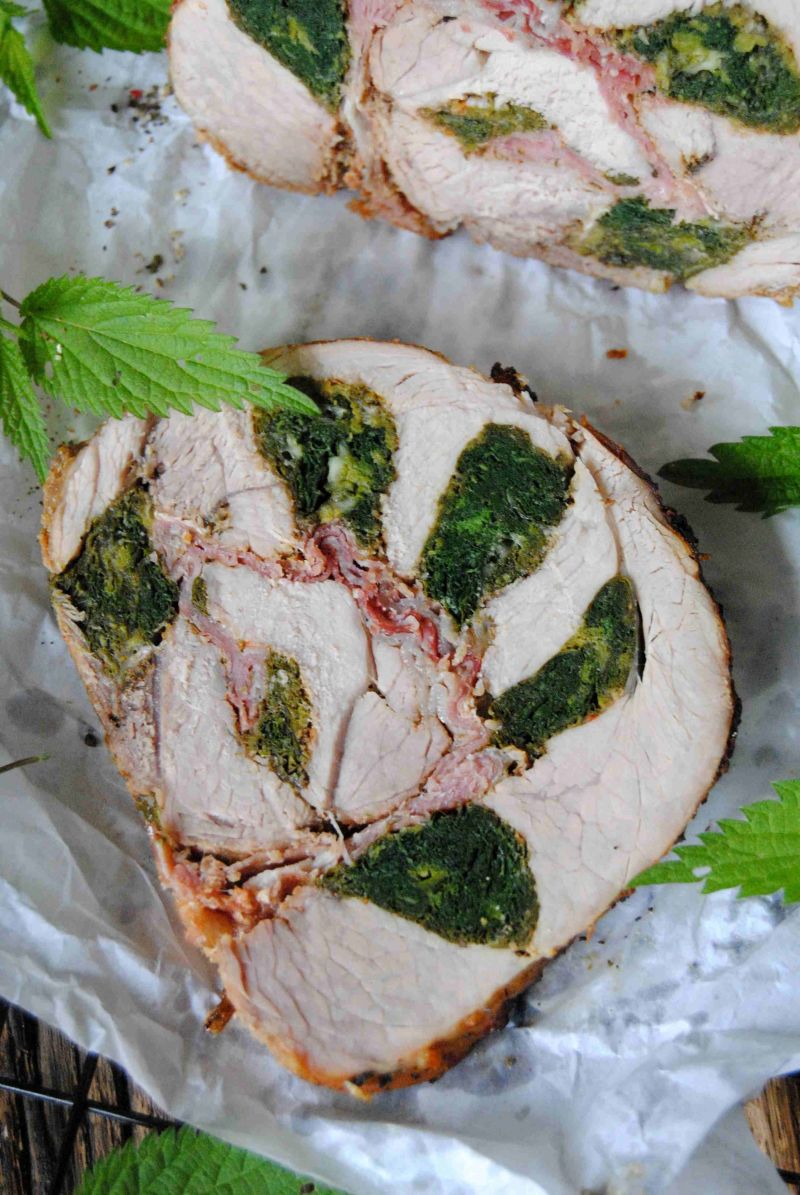 Pieczeń z pokrzywą