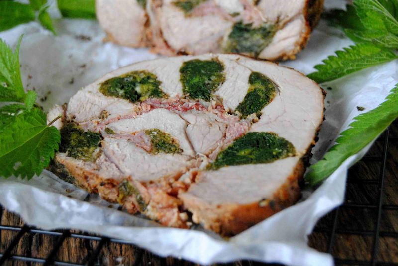 Pieczeń z pokrzywą