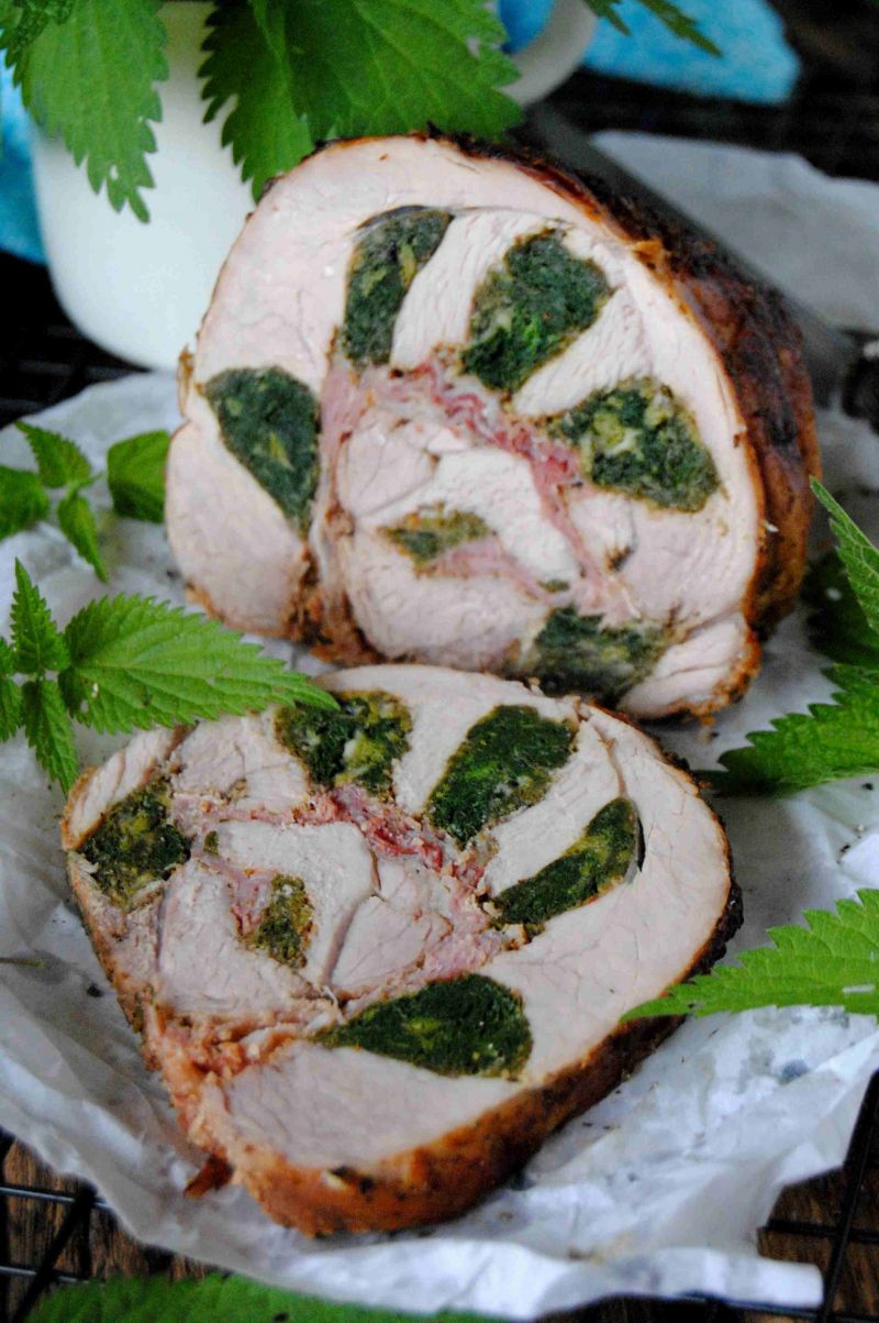 Pieczeń z pokrzywą