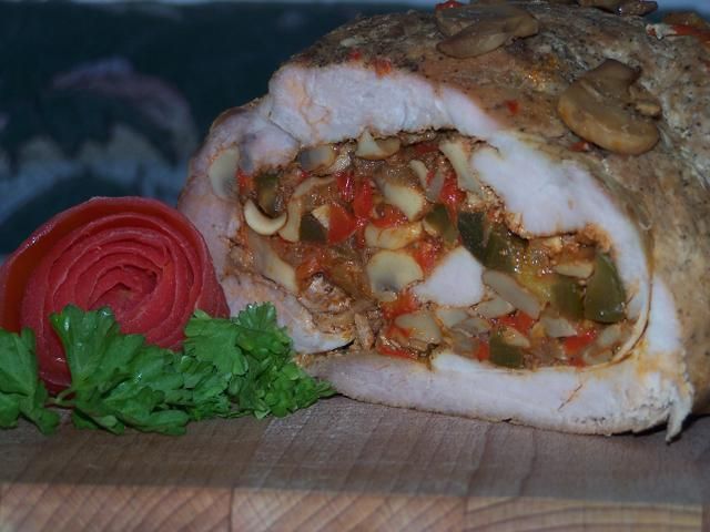 Pieczeń z szynki z nadzieniem Pieczeń z szynki z nadzieniem