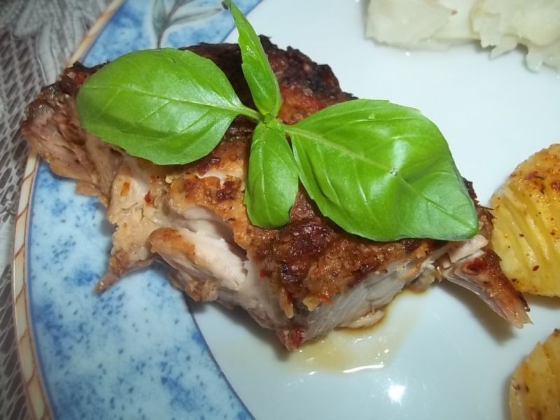 Pieczona długo marynowana biodrówka