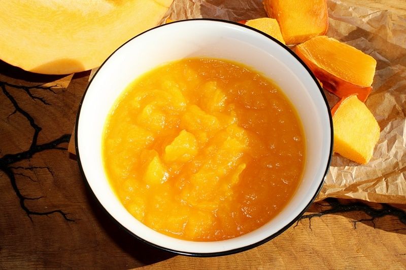 Pieczona dynia oraz mus/puree z dyni