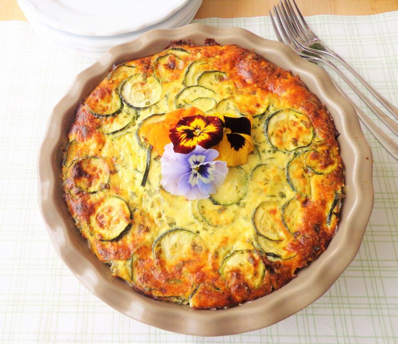 Pieczona frittata z cukinią Pieczona frittata z cukinią