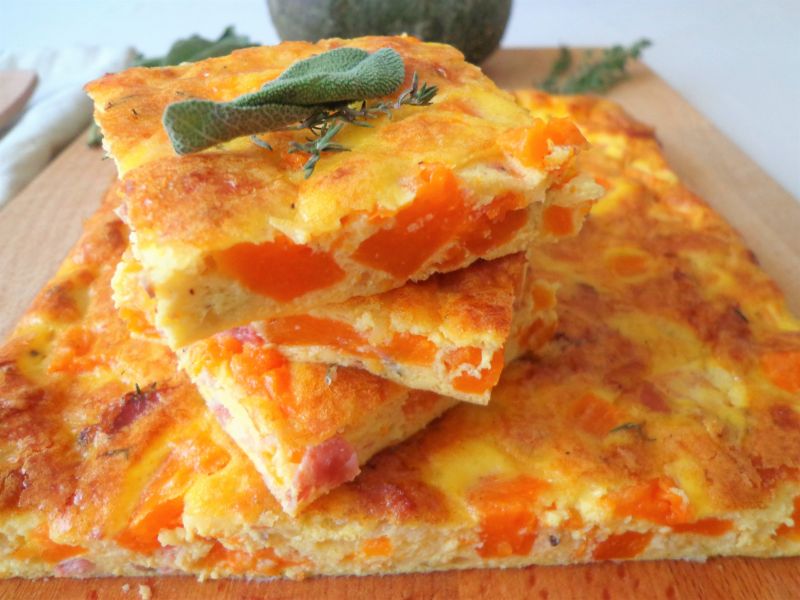 Pieczona frittata z dynią