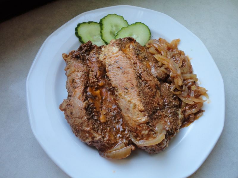 Pieczona karkówka gyros Pieczona karkówka gyros