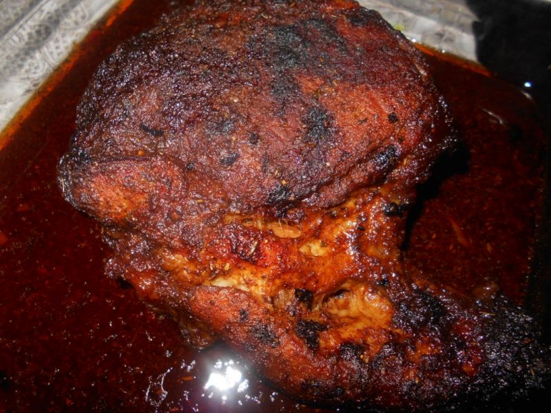 Pieczona łopatka z teriyaki Pieczona łopatka z teriyaki