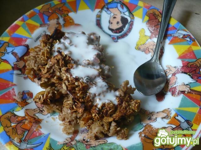 Pieczona owsianka pachnąca szarlotką