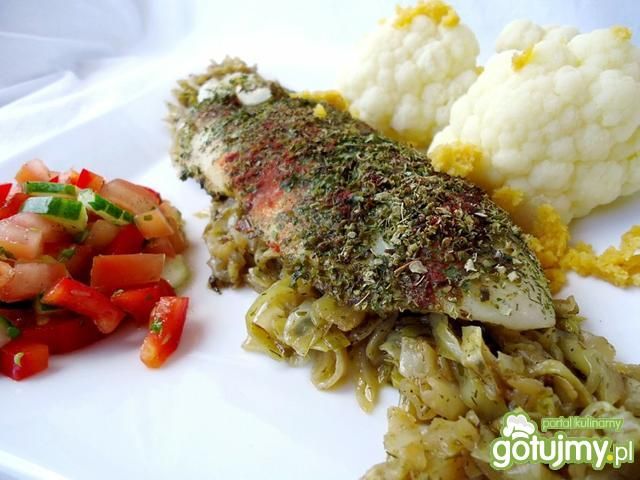 Pieczona panga z warzywami Pieczona panga z warzywami