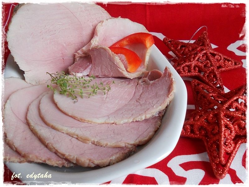 Pieczona peklowana szynka Pieczona peklowana szynka