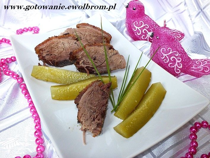 Pieczona pierś gęsia ze skórką Pieczona pierś gęsia ze skórką