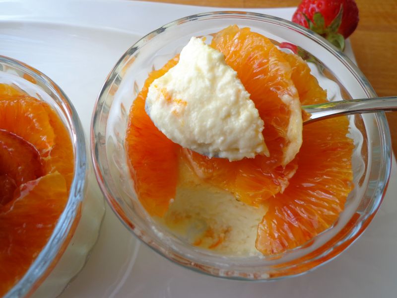 Pieczona pomarańczowa panna cotta Pieczona pomarańczowa panna cotta