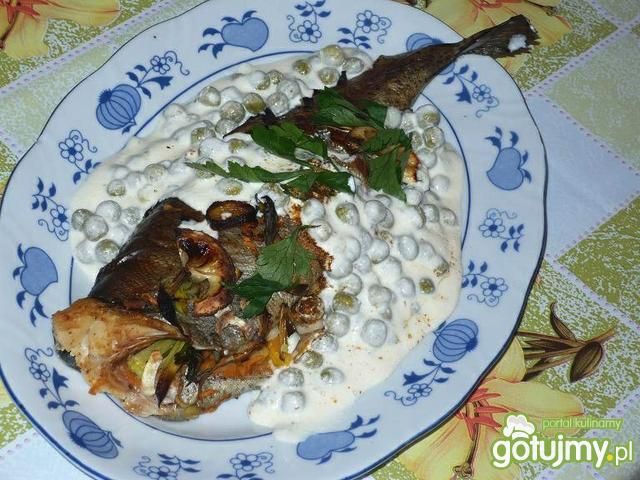 Pieczona ryba z warzywami Pieczona ryba z warzywami