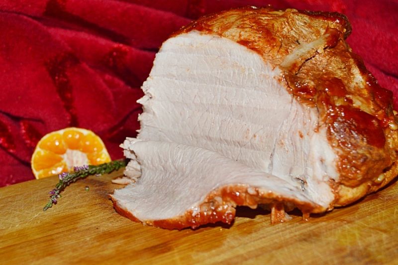 Pieczona szynka w ketchupie