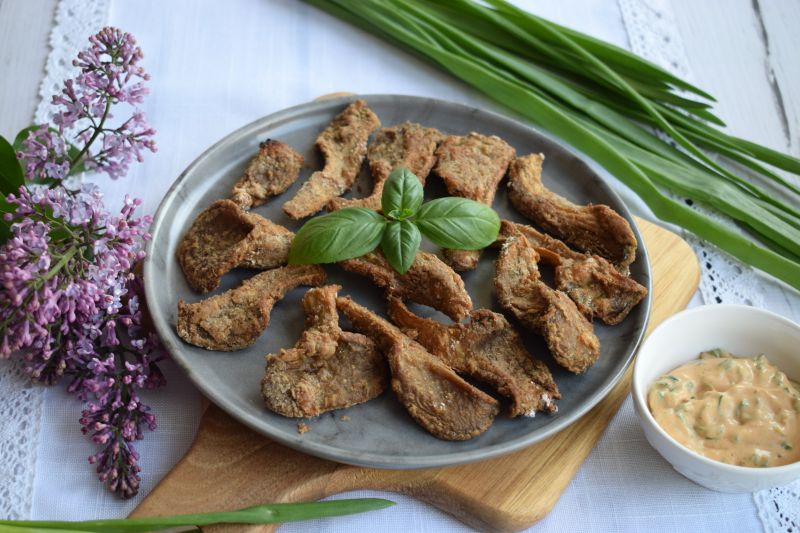 Pieczone boczniaki w chrupiącej panierce Pieczone boczniaki w chrupiącej panierce