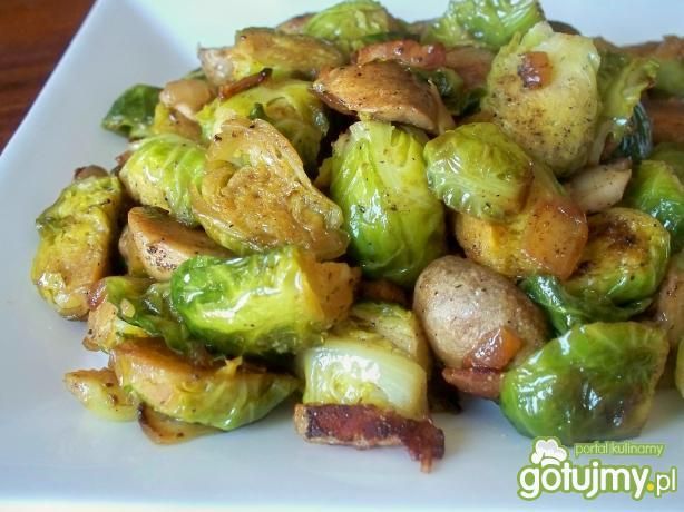 pieczone brukselki