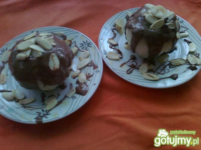 Pieczone jabłko w polewie czekoladowej 