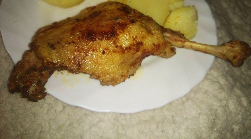 Pieczone kacze udka.