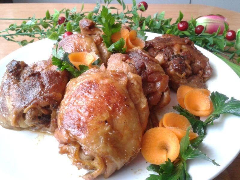 Pieczone kawałki kurczaka Pieczone kawałki kurczaka