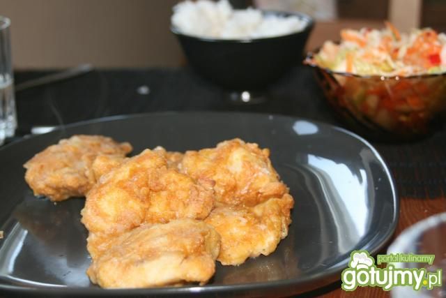 Pieczone kawałki kurczaka w panierce
