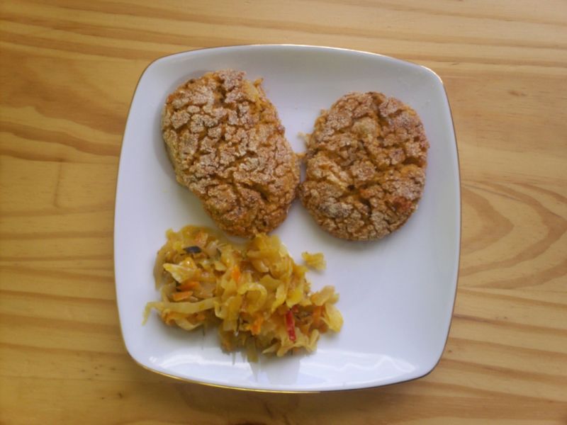 Pieczone kotlety z fasoli