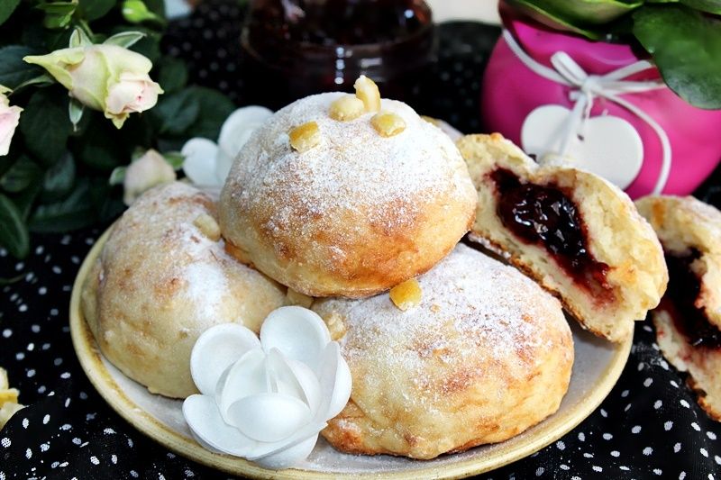 Pieczone pączki twarogowe Pieczone pączki twarogowe
