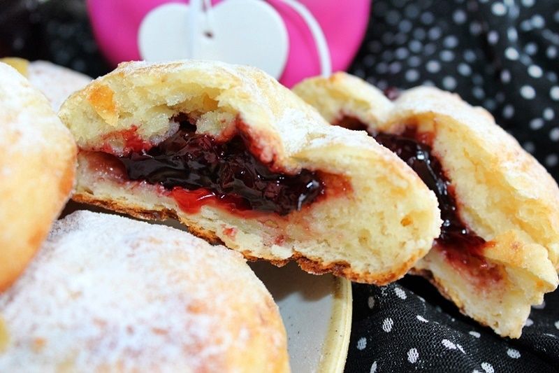 Pieczone pączki twarogowe Pieczone pączki twarogowe