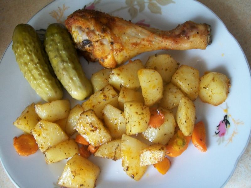 Pieczone pałki z ziemniaczkami