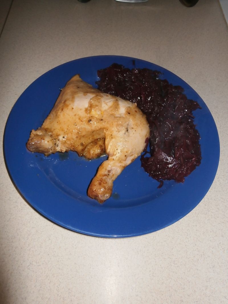 Pieczone pod majonezem udka z kurczaka