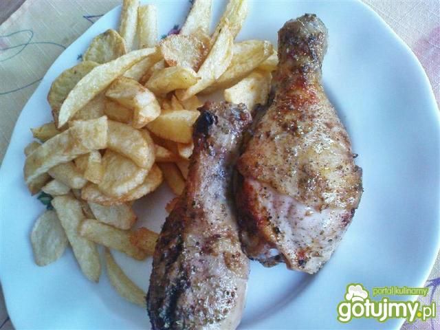 Pieczone podudzia z kurczaka  Pieczone podudzia z kurczaka