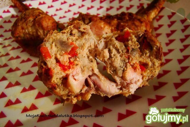 Pieczone skrzydełka z farszem mięsnym Pieczone skrzydełka z farszem mięsnym