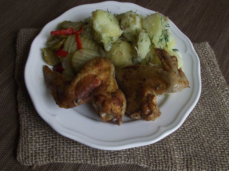 Pieczone skrzydełka ziołowo paprykowe Pieczone skrzydełka ziołowo paprykowe