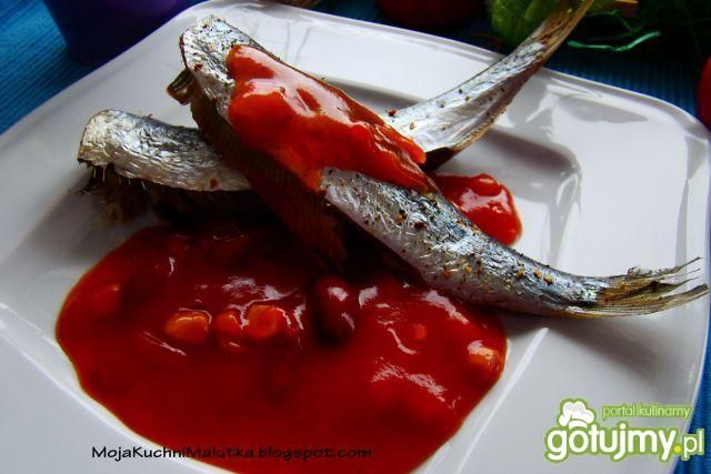 Pieczone śledzie po meksykańsku  Pieczone śledzie po meksykańsku