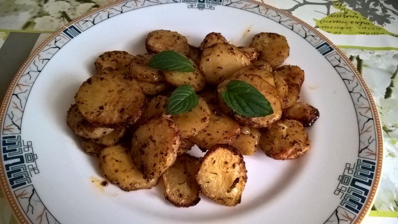 Pieczone talarki ziemniaczane