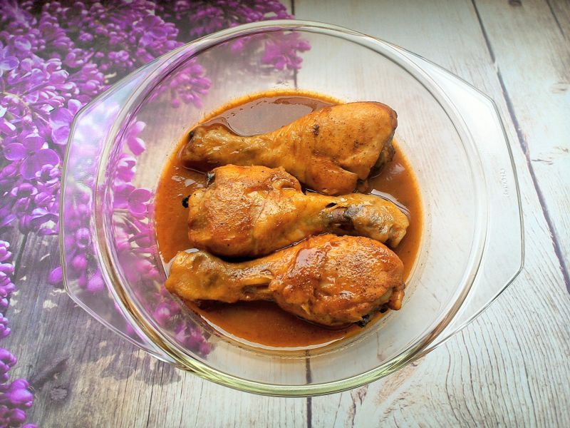 Pieczone udka w marynacie Pieczone udka w marynacie