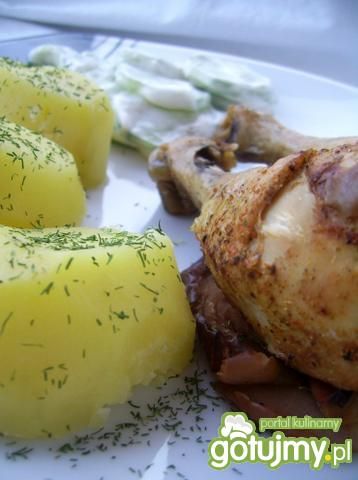 Pieczone udka z jabłkami Pieczone udka z jabłkami