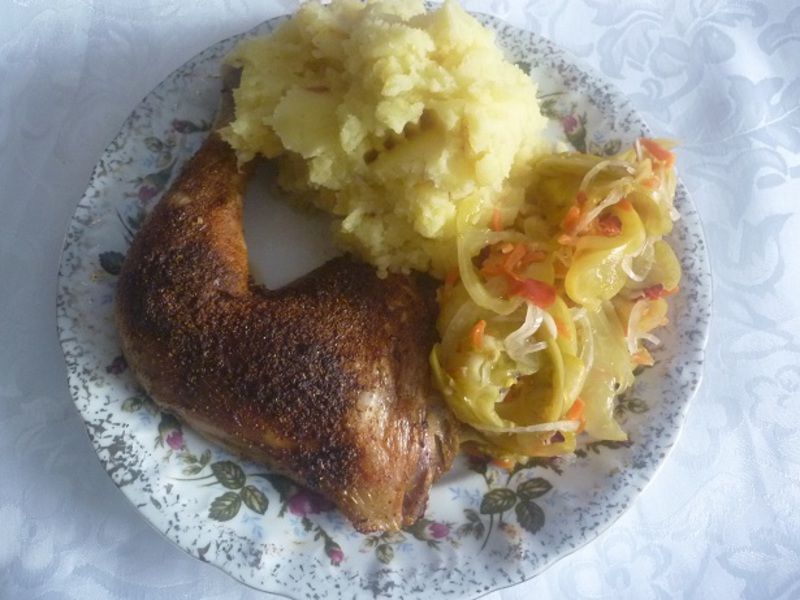 Pieczone udko z kurczaka