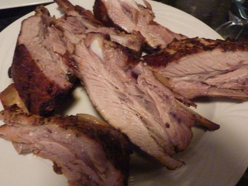 Pieczone żeberka na pikantnie w warzywnym sosie